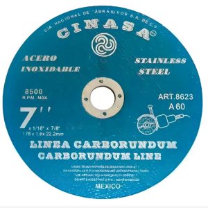 DISCO DE CORTE CINAZA 7 INOX
