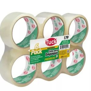 Cinta adhesiva transparente TUCK 179 para empaque y sellado de cajas de cartón